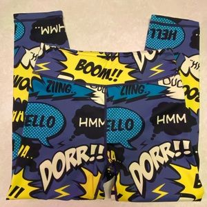 Original comic book leggings. Old style. Capri length.
